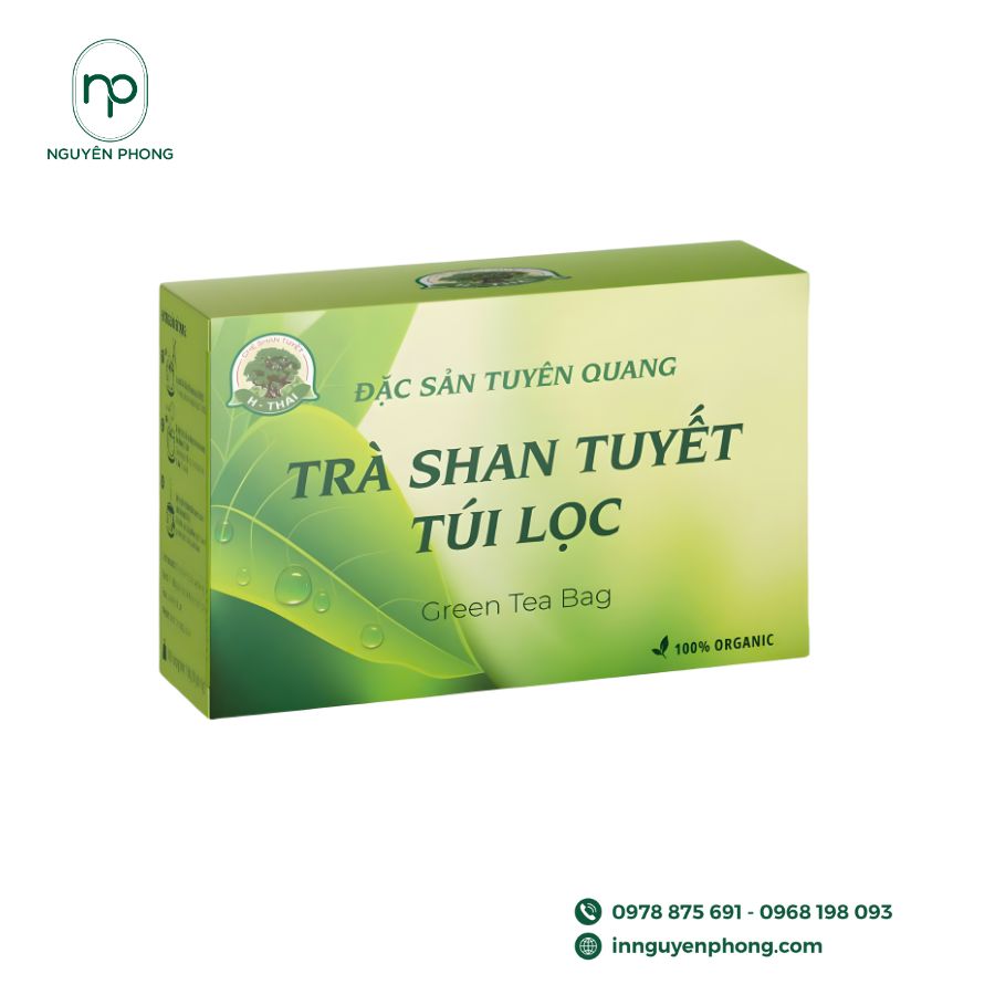 In hộp giấy đựng trà Shan Tuyết cổ thụ 